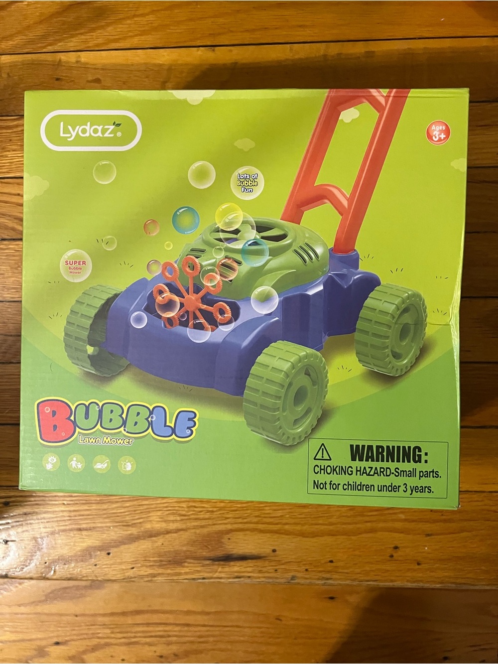 Bubble Lawn Mower Toy - Green, Blue & Orange